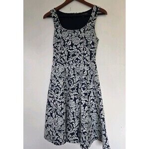 Brixon Ivy Dress Womens S Blue Textured Babydoll Cottagecore Festival Floral